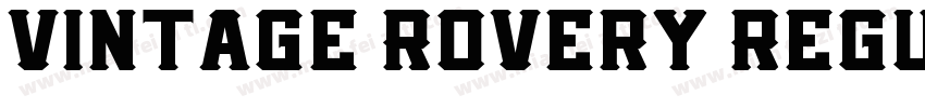 Vintage Rovery Regul字体转换